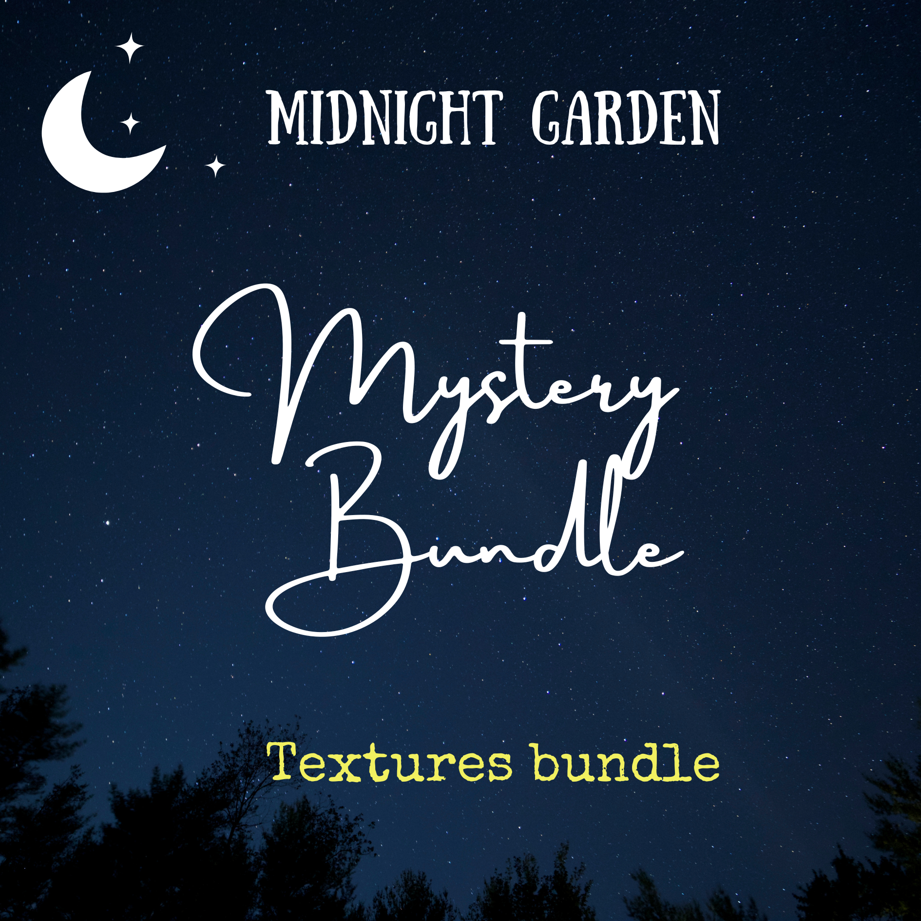 Midnight Garden Mystery Textures 6 FQ Bundle